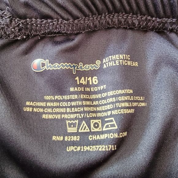 Champion Boys Basketball Shorts B&W - Size 14/16 - Picture 4 of 4